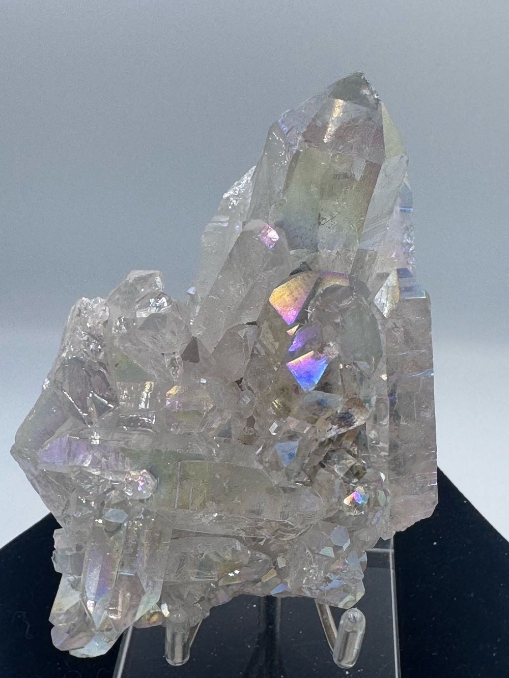 Aura Quartz Crystal Cluster - Brazil - Picture 2 of 8